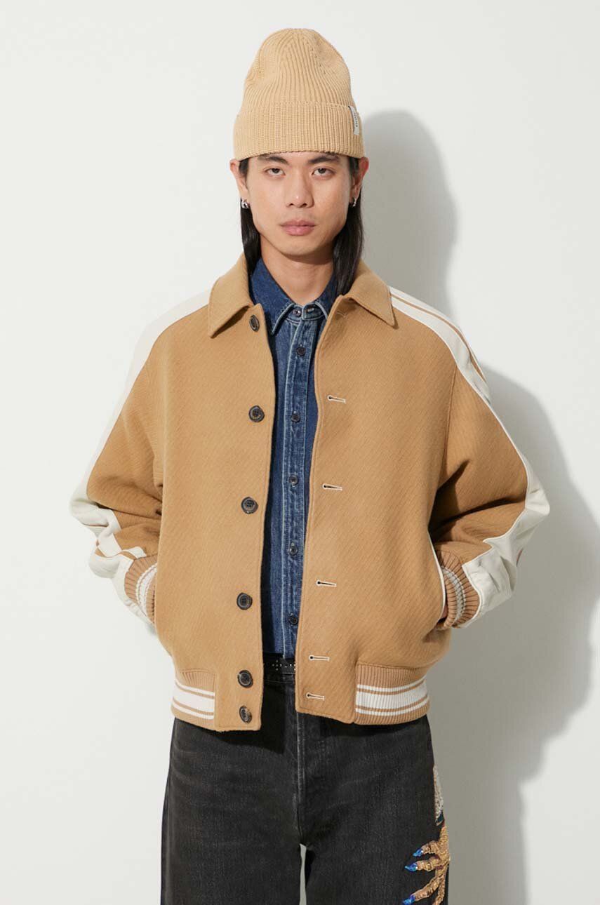 Куртка бомбер ADER ERROR Wool Blend Bomber Jacket Коричневий | BMADFWJK0501, 0