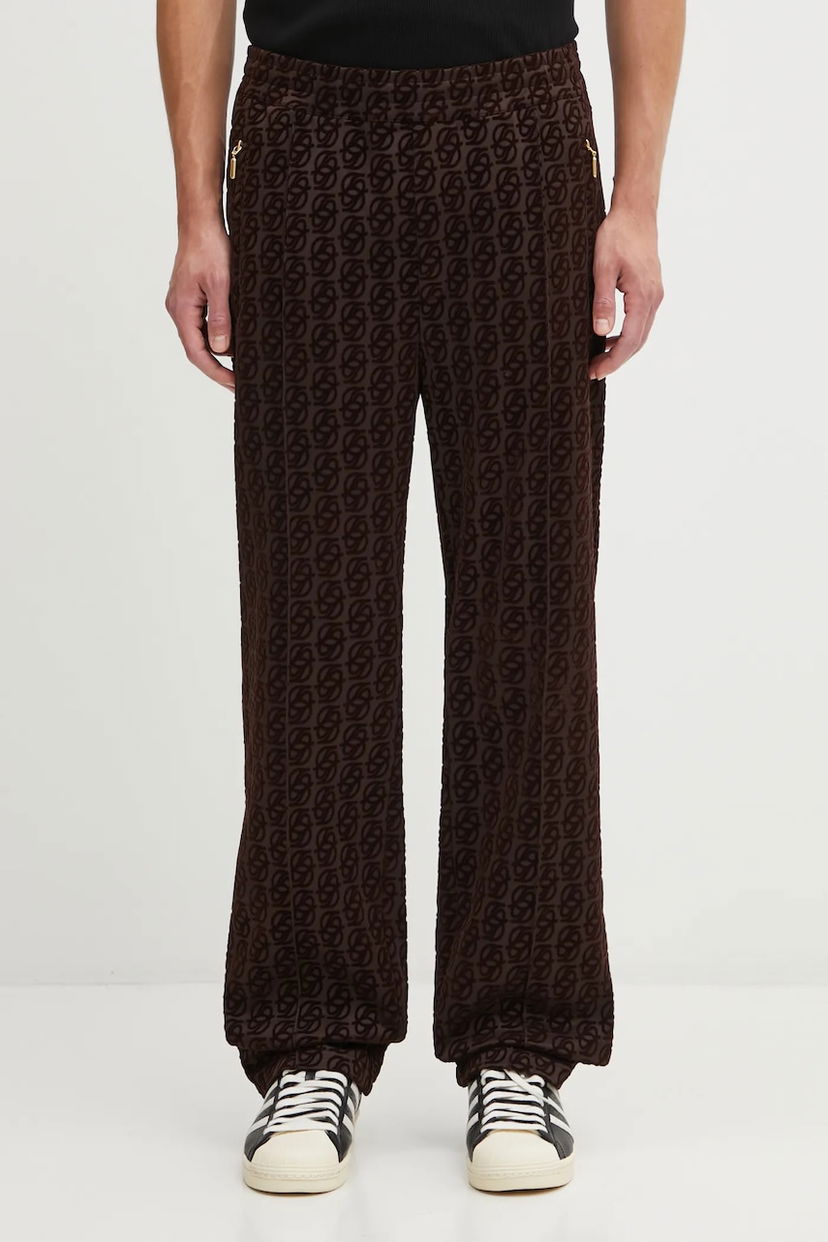 Спортивні штани Drôle de Monsieur Drôle de Monsieur Monogram Track Pants Коричневий | I.SP008.PL159