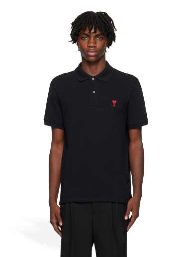 Сорочка поло AMI Polo Tee чорний | BFUPL001.760
