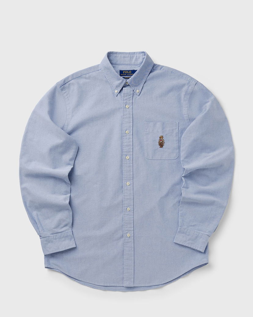 Сорочка Polo by Ralph Lauren Polo Bear Custom Fit Long Sleeve Button-Down Shirt Синій | 710P00577001