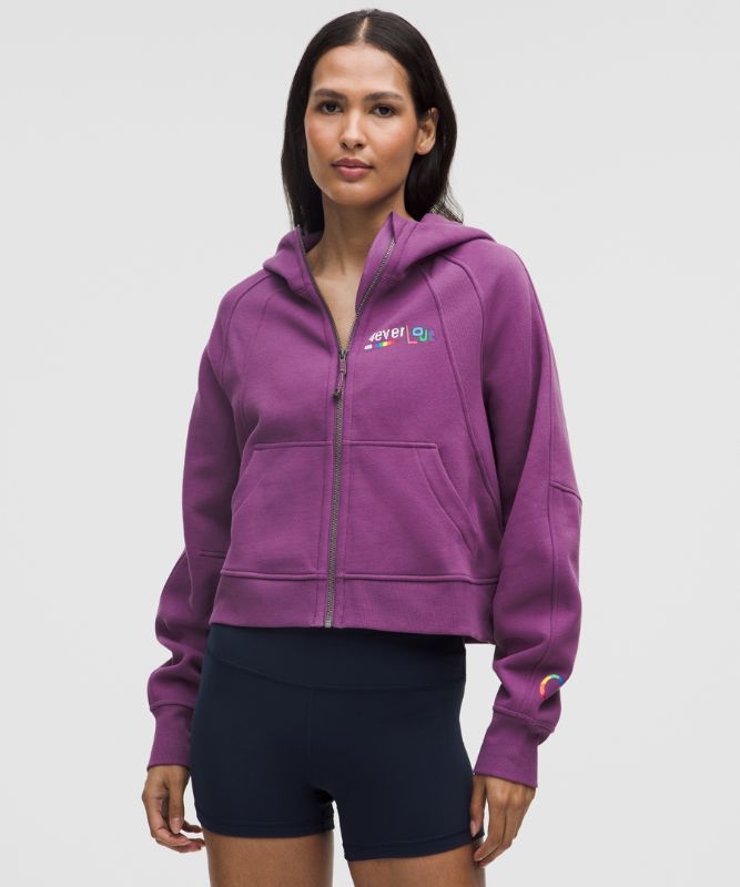 Світшоти lululemon Oversized Cropped Full Zip Hoodie Фіолетовий | prod20000051, 0