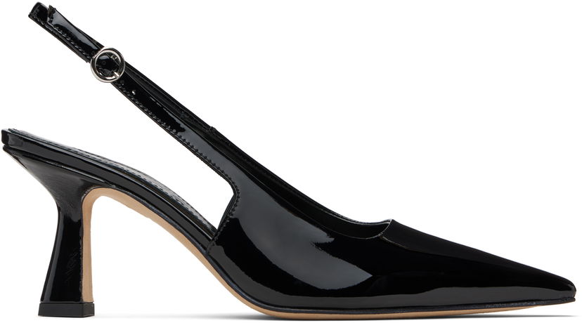 Аксесуари Aeyde Aeyde Fernanda Slingback Heels чорний | A12-PU-ISOSS75ST-223-800-048