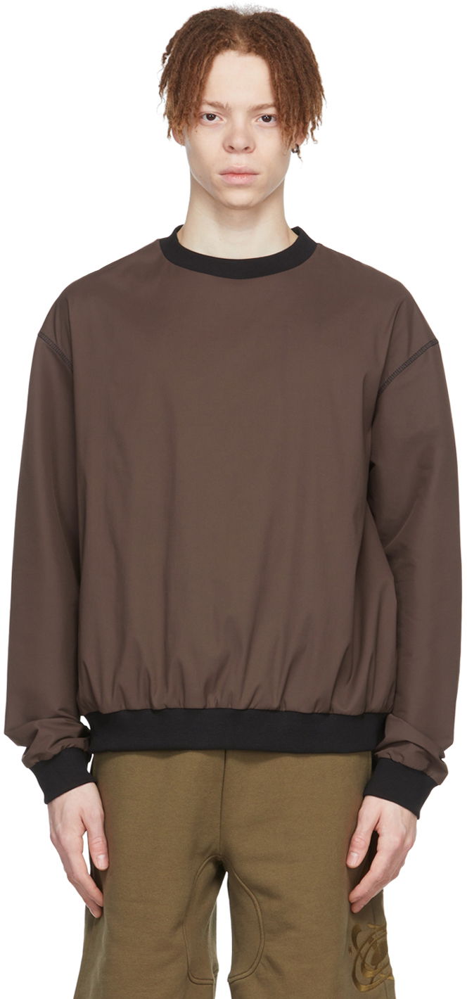 Світшоти AFFXWRKS Nylon Relaxed-Fit Sweatshirt Коричневий | SS22ML01