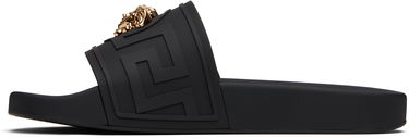 Кросівки та взуття Versace Versace 'La Medusa' Slides чорний | 1020535_1A15481, 2