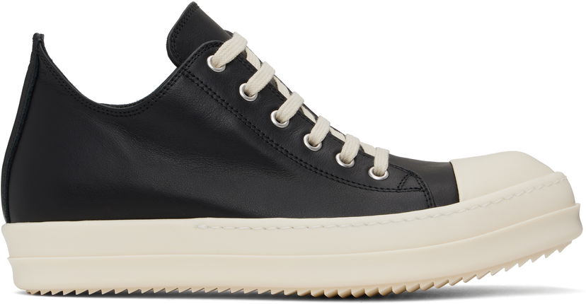 Кросівки та взуття Rick Owens Rick Owens Hollywood Low Sneaks чорний | RU01E5891 LCO