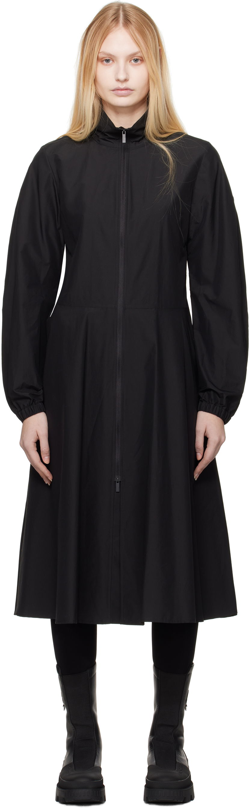 плаття Moncler Moncler Front Zip Midi Dress чорний | K10932G000065977X
