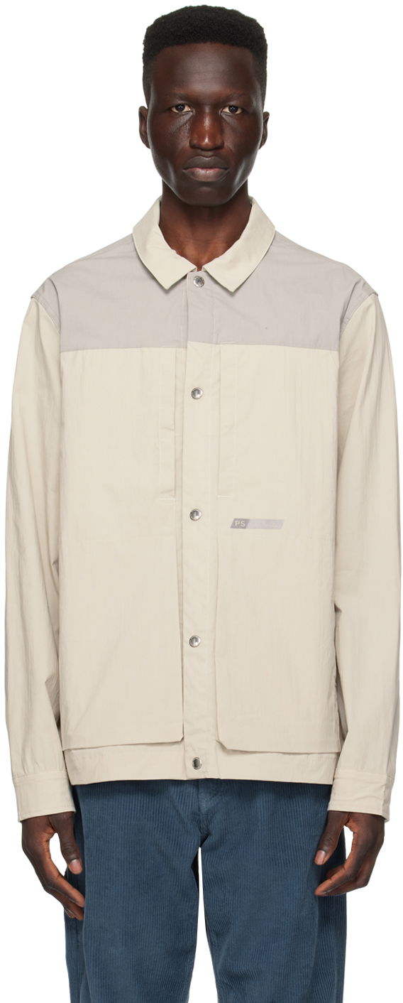 Вітровка Paul Smith PS Paul Smith Contrast Shirt бежевий | M2R-692Y-M21957-71