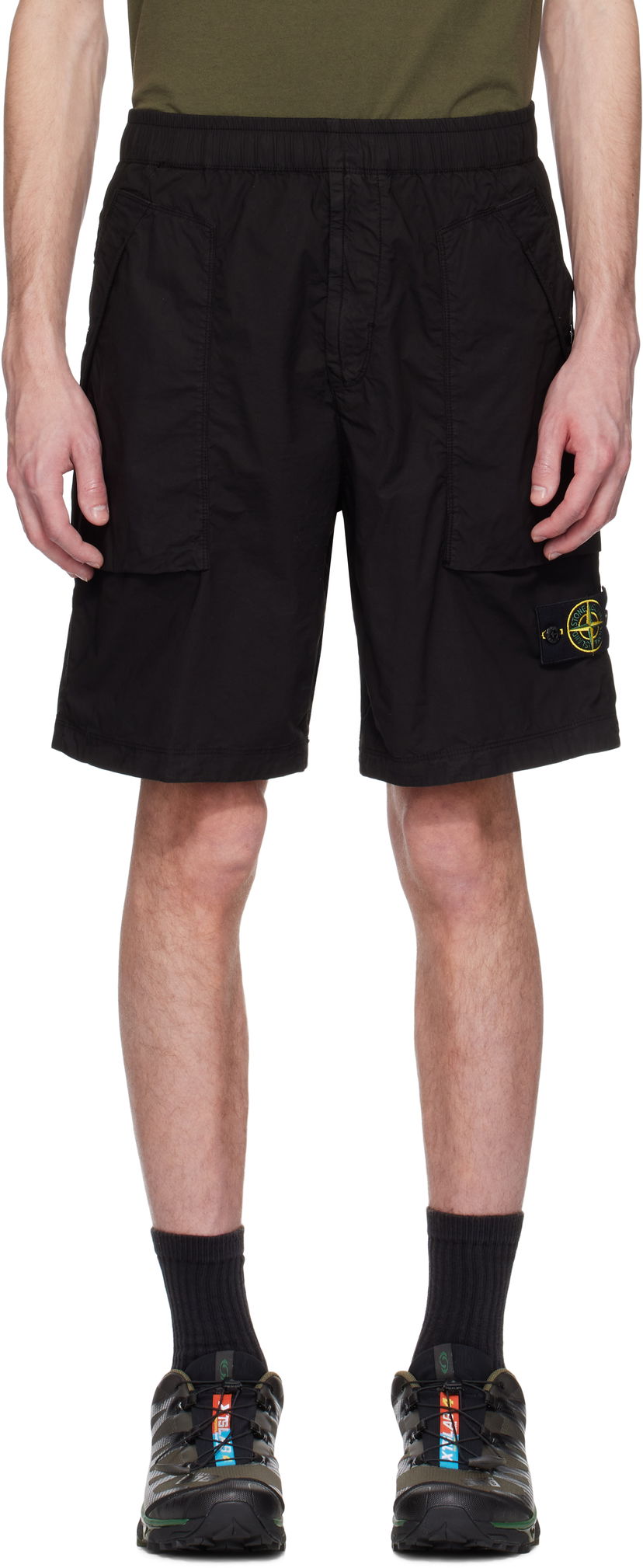 Шорти Stone Island Stone Island Stretch Cotton Shorts чорний | K1S15 L100009 S0003