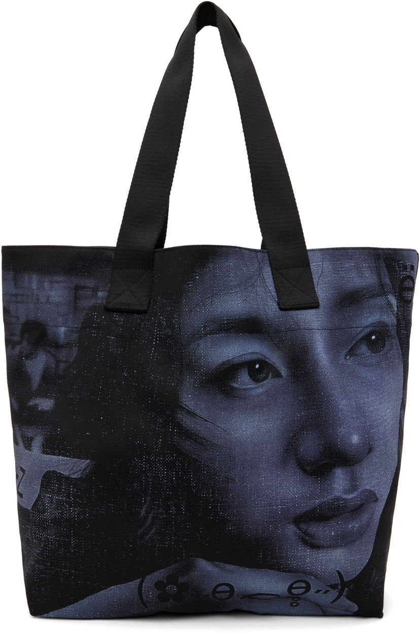 сумка-тоут MISBHV Maciej Kość Edition Portrait Tote Bag чорний | 250A410