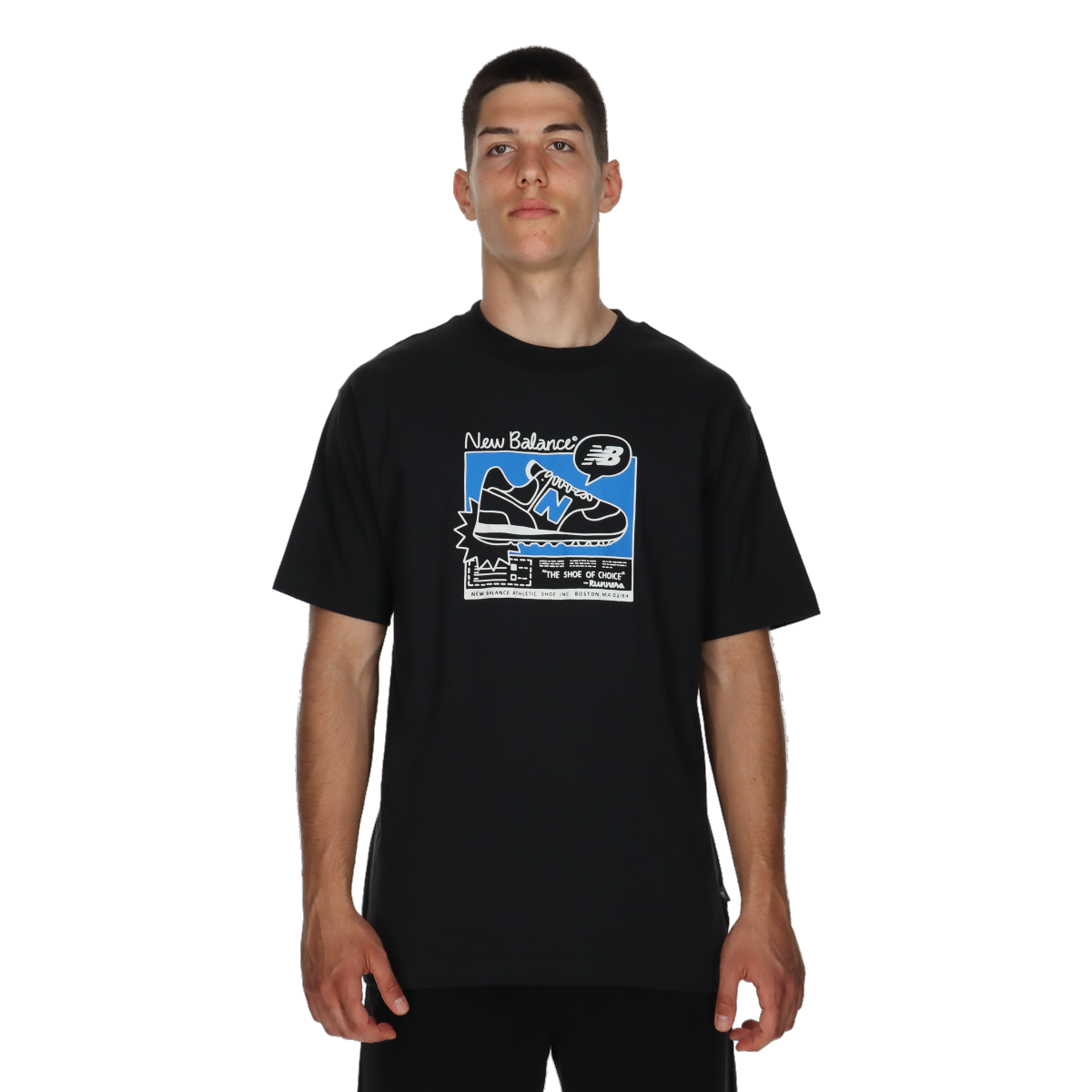 Футболка New Balance Ad Graphic Relaxed Tee чорний | MT41593-BK, 0