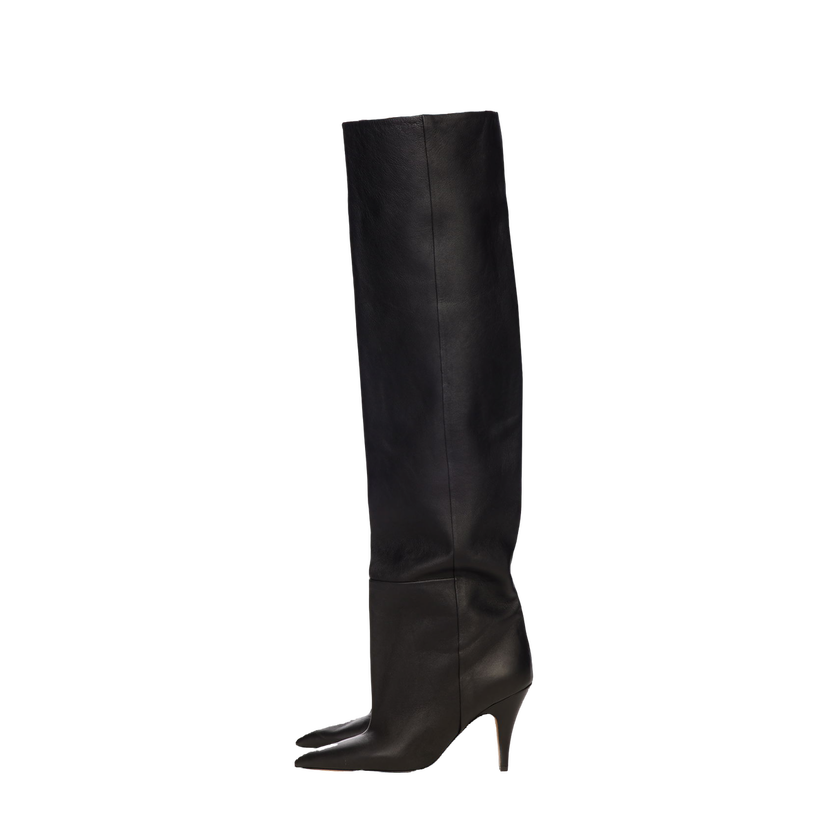 Кросівки та взуття Khaite Black 'The River' Tall Boots чорний | F1080-845