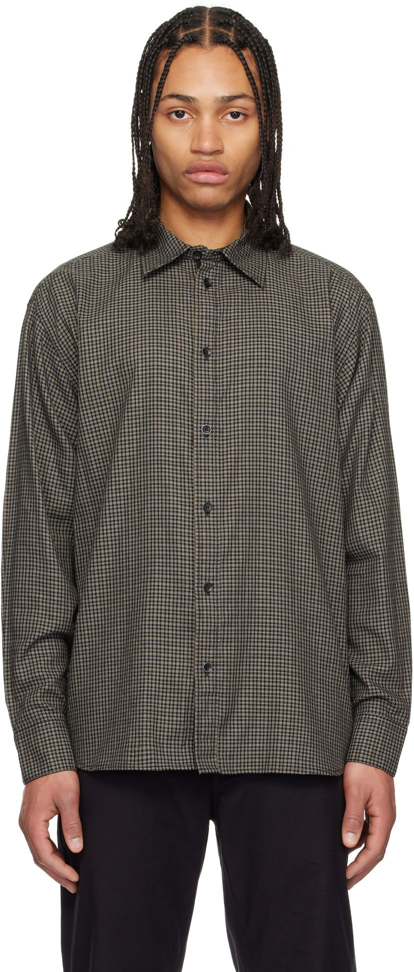 Сорочка rag & bone Rag & Bone Matthew Plaid Shirt Коричневий | MBW24HA003GHML