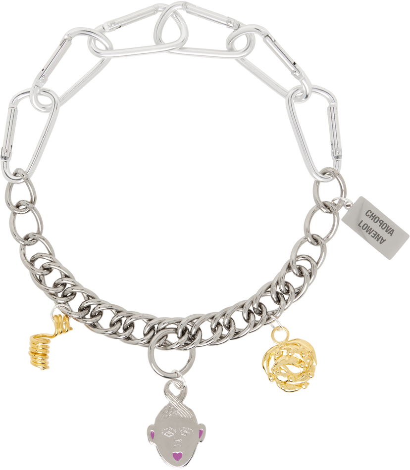Кольє Chopova Lowena Chopova Lowena Triple Curl Charm Necklace Металік | 6587