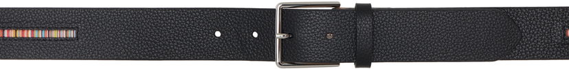 Ремені Paul Smith Grained Leather Signature Stripe Belt чорний | M1A-5775-BINSTD-79