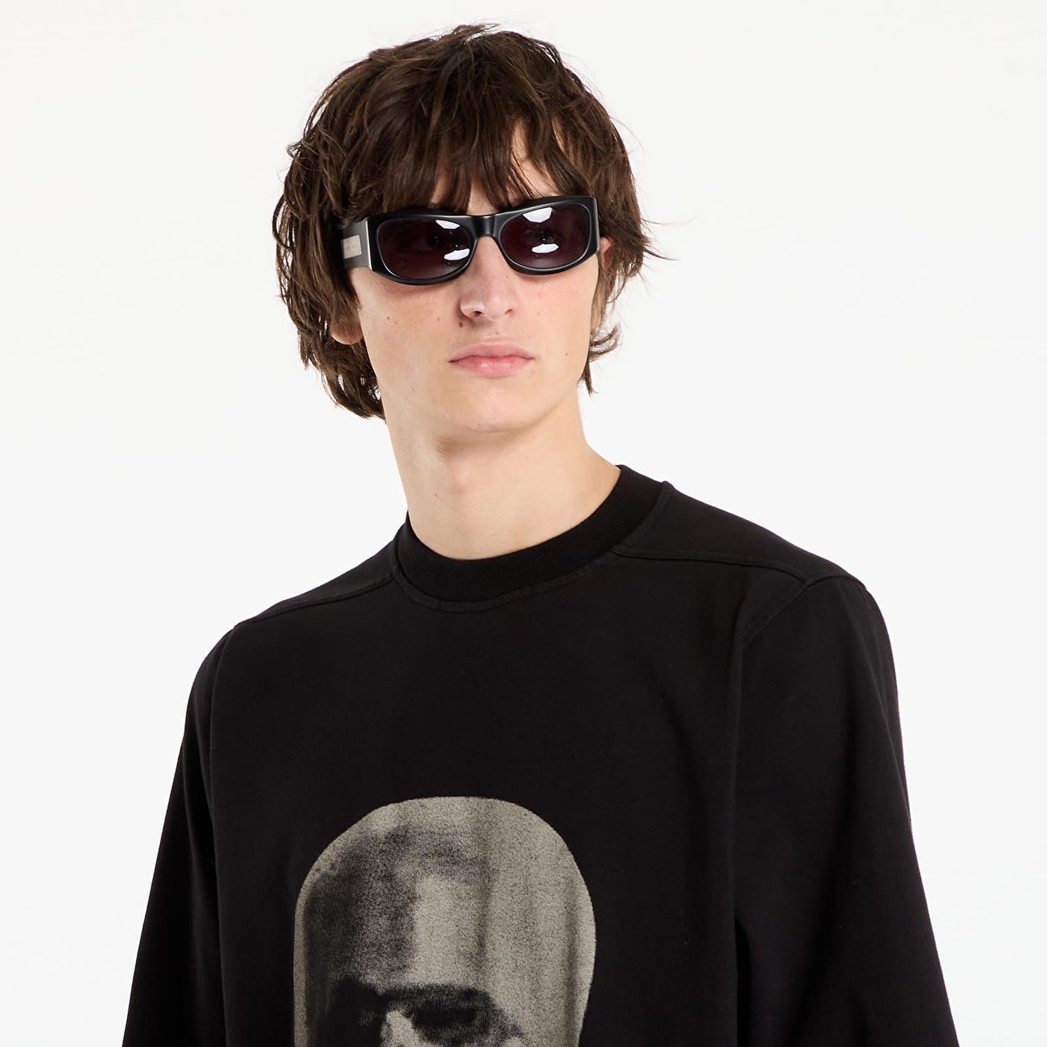 Футболка Rick Owens Rick Owens DRKSHDW Jumbo Short Sleeve T-Shirt with Head Print чорний | DU02E7274 RIGEP1 0908, 1