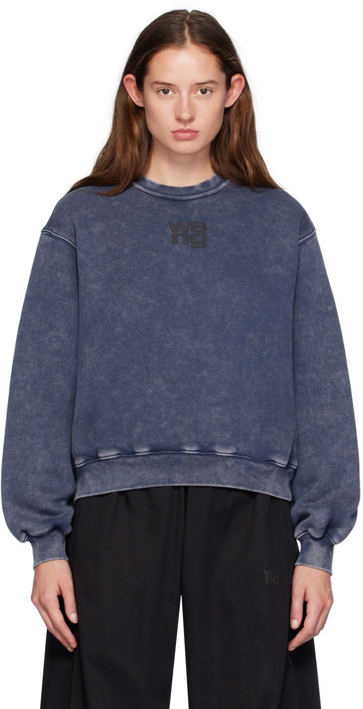 Світшоти Alexander Wang Alexander Wang.t Puff Logo Sweatshirt Синій | 4CC3241518