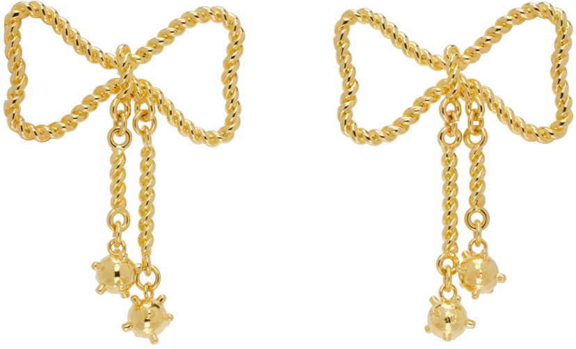 Сережки Chopova Lowena Chopova Lowena Mace Bow Earrings Металік | 6501