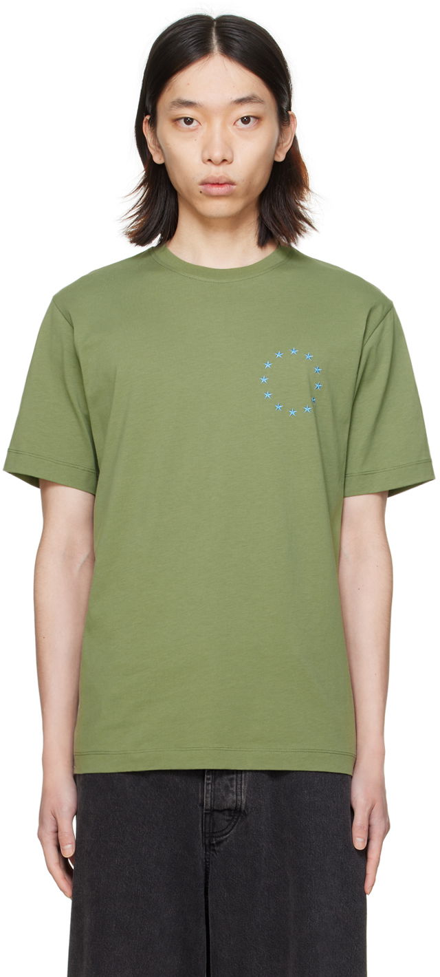 Футболка Études Wonder Europa Graphic T-Shirt Зелений | E24MM106A00733