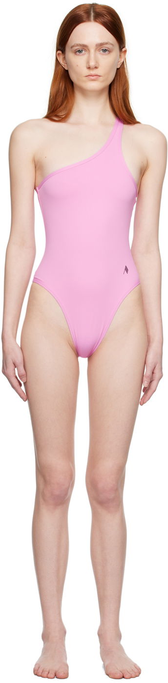 Купальники The Attico Attico Single-Shoulder One-Piece Swimsuit Рожевий | 233WBB69 PA21