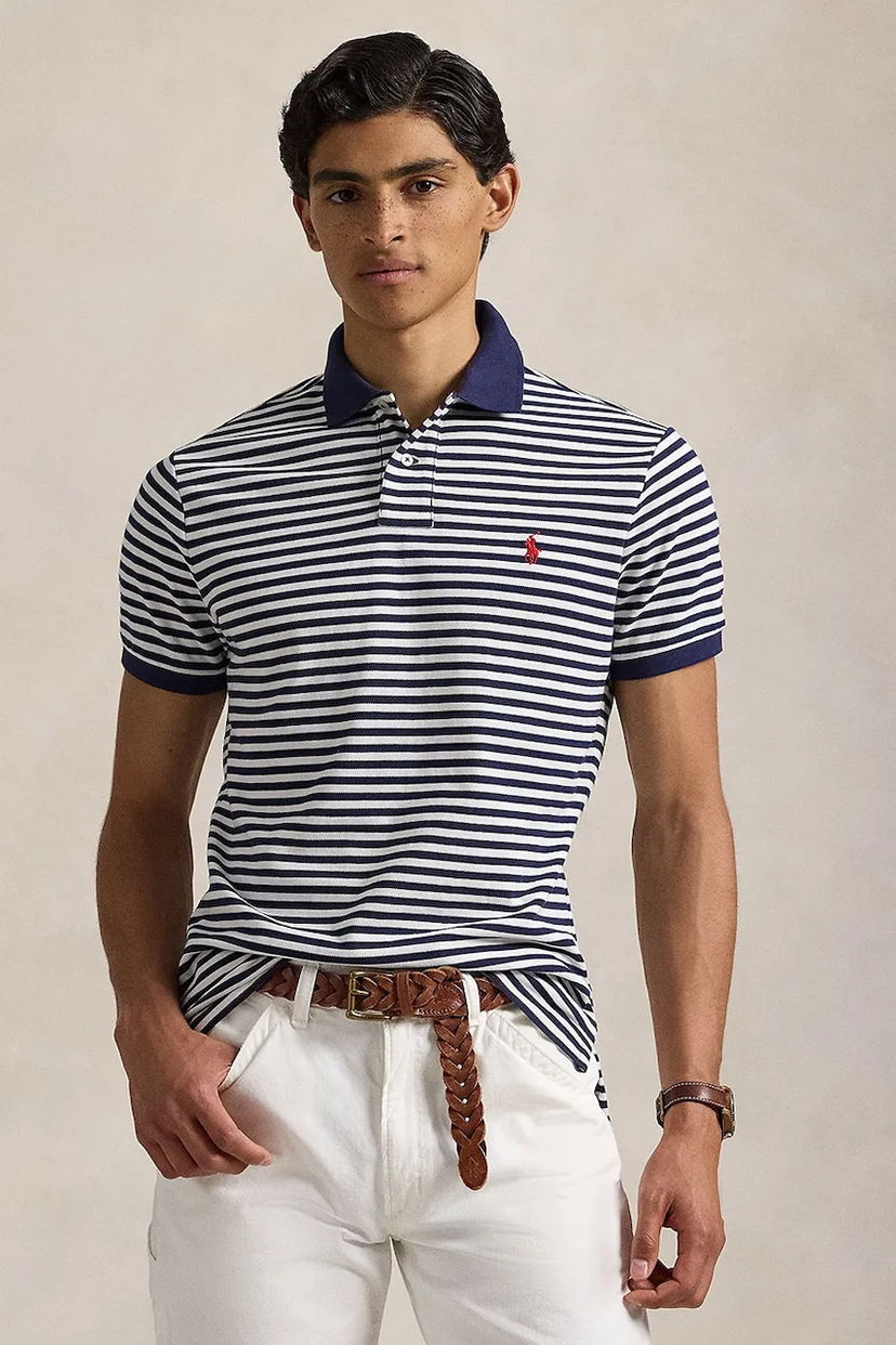 Сорочка поло Polo by Ralph Lauren Polo Ralph Lauren Striped Polo Shirt темно-синій | 710956682