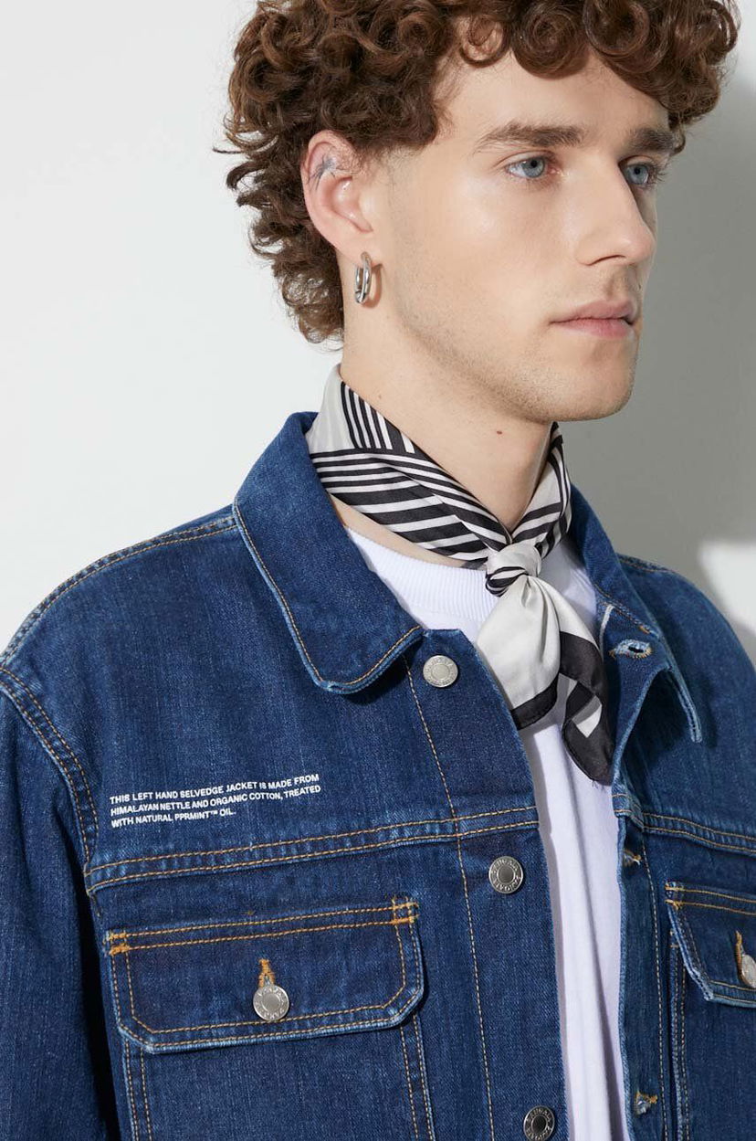 Куртка PANGAIA Pangaia Himalayan Nettle & Organic Cotton Denim Jacket Синій | 10000336