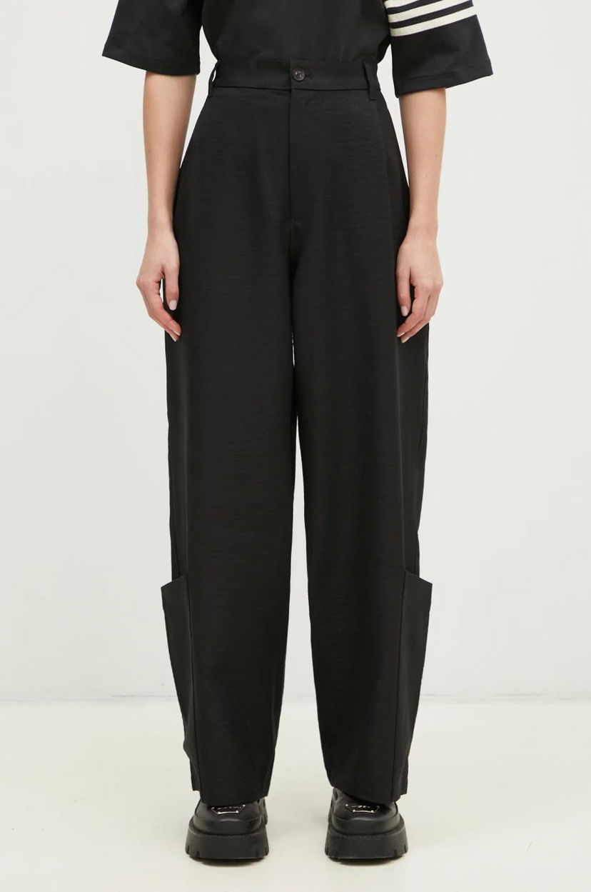 Штани Y-3 Y-3 Sport Uniform Wide Leg High Waist Pants чорний | JD1759