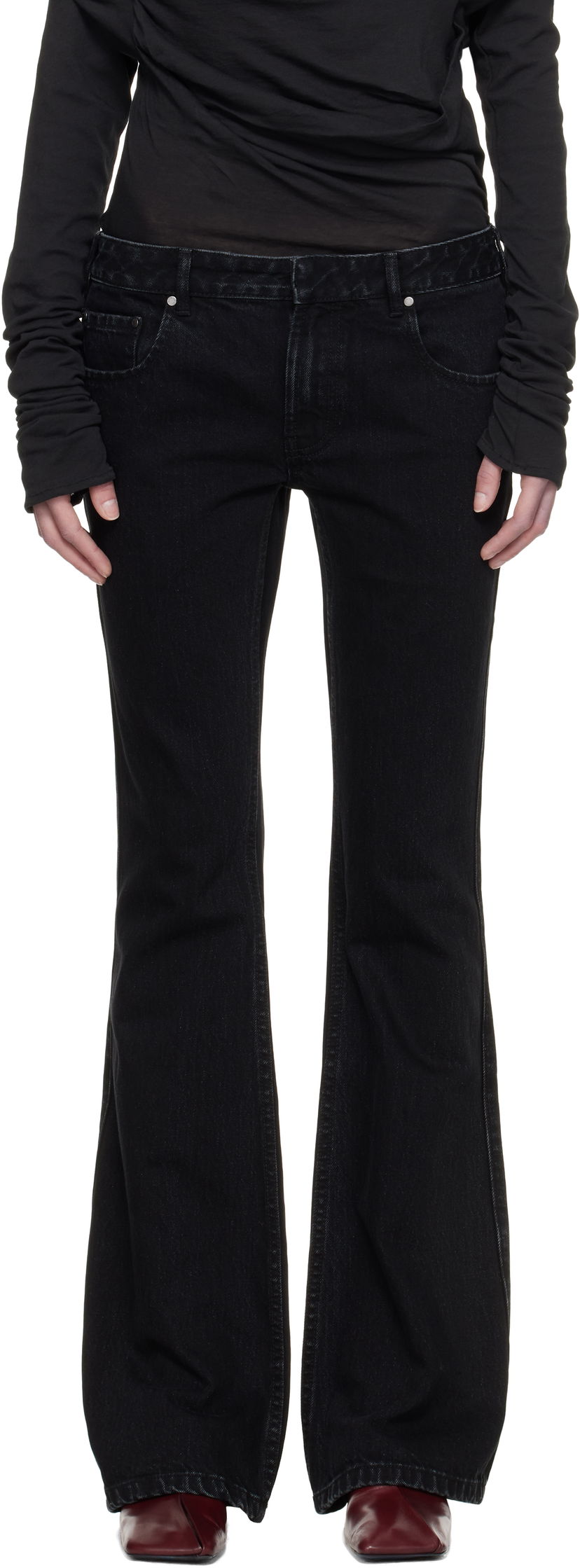 Джинси Entire Studios Entire Studios Slim-Flared Jeans чорний | ES2589MA
