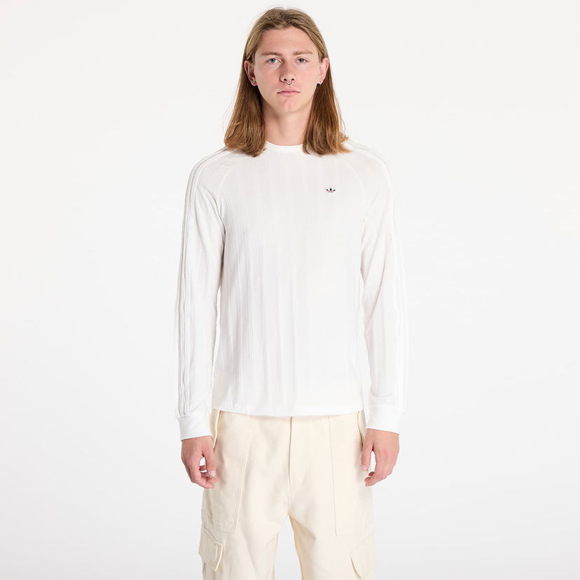 Футболка adidas Originals Clot x Rib Long Sleeve Tee Core White/ Core White білий | JC8171