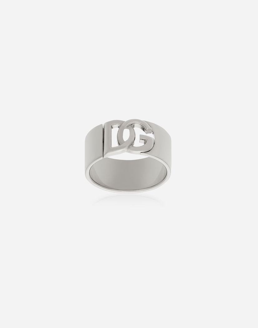 Кільце Dolce & Gabbana Silver Cut-Out Logo Ring Металік | WRQ5P1W111187655