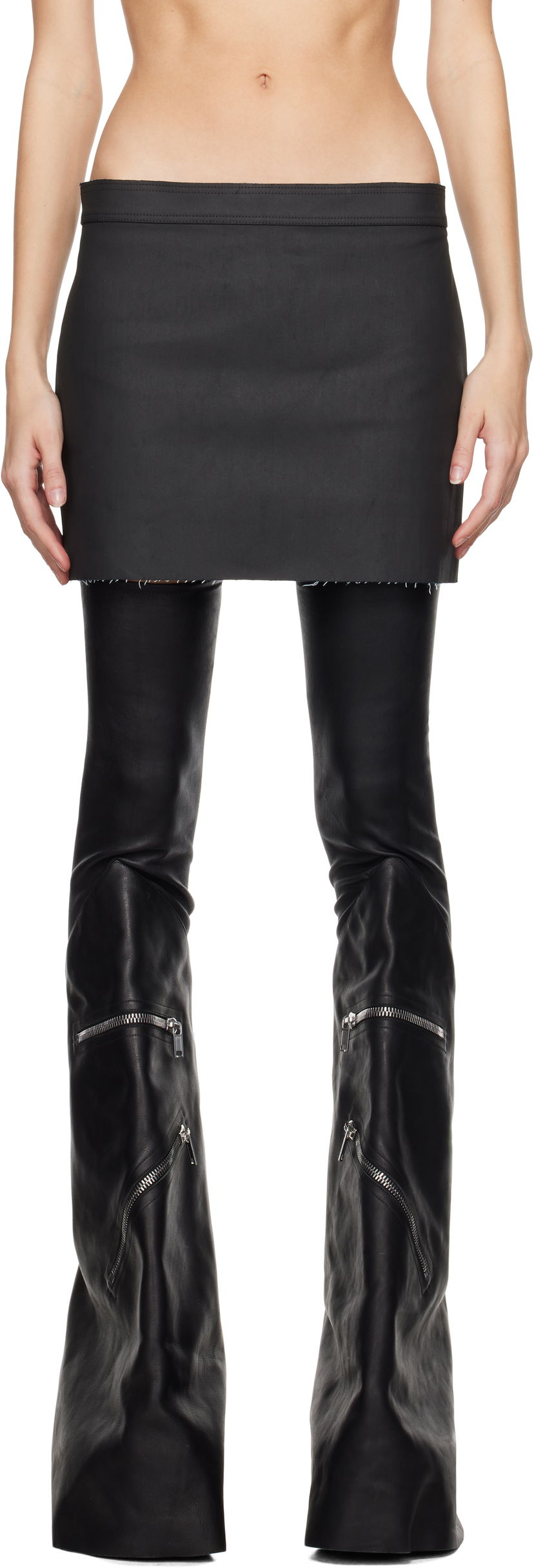 Спідниця Rick Owens Denim Miniskirt чорний | RO02D3337 SMT