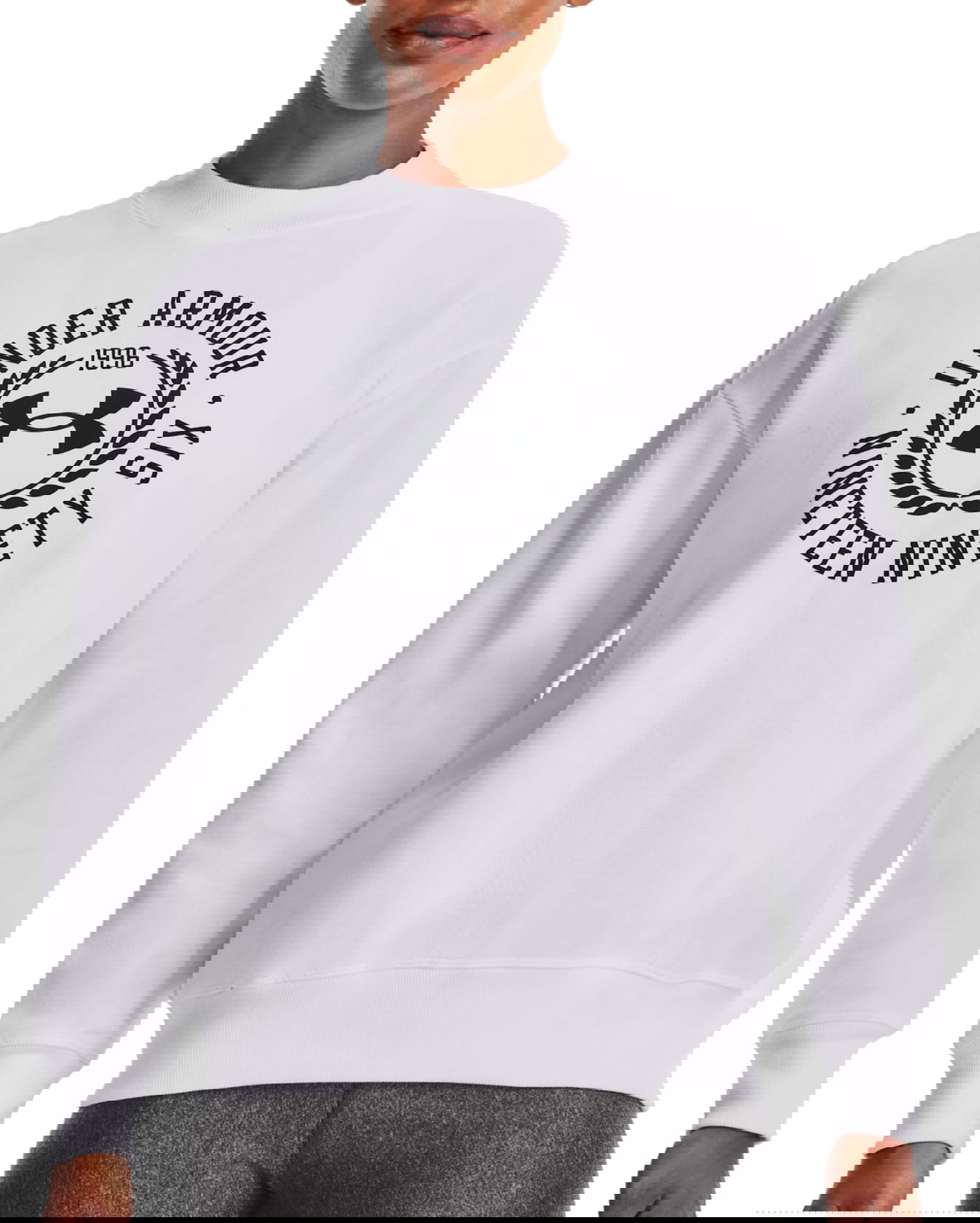 Світшоти Under Armour Rival Fleece Crest білий | 1373029-100, 0