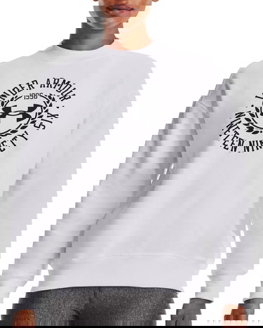Світшоти Under Armour Rival Fleece Crest білий | 1373029-100, 0