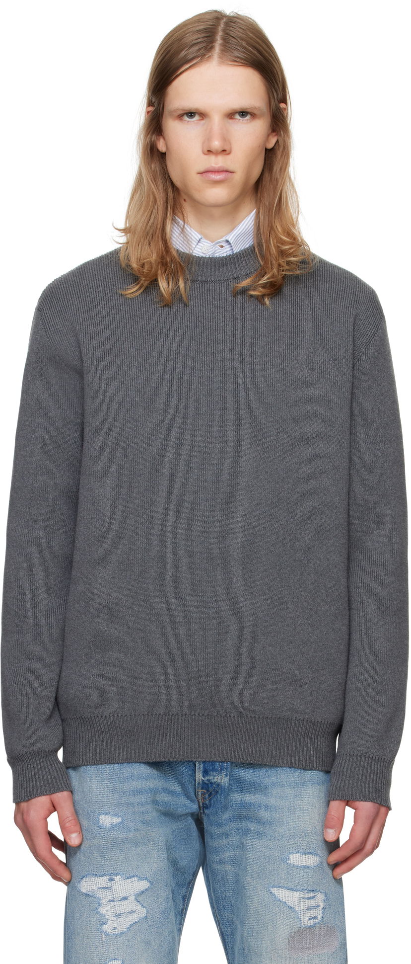 Cветр Golden Goose Logo Sweater Сірий | GMP00841.P000662.60304