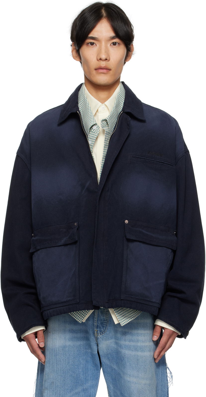 Куртка We11done We11done Classic Workwear Jacket темно-синій | WD-DJ2-25-316-M-BL
