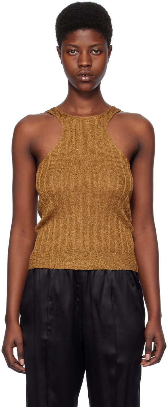 Безрукавка Tom Ford Racer Back Tank Top "Gold" Помаранчевий | TSK308-YAX659