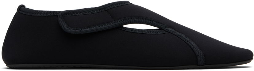 Кросівки та взуття Alaïa ALAÏA Neoprene Ballerina Flats чорний | AA3A065A016