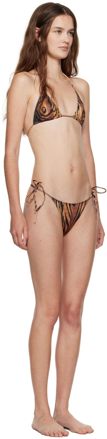 Купальники Jean Paul Gaultier Jean Paul Gaultier 'The Wood' Print Bikini Коричневий | 25/03-W-BS031-J009P-0060, 1