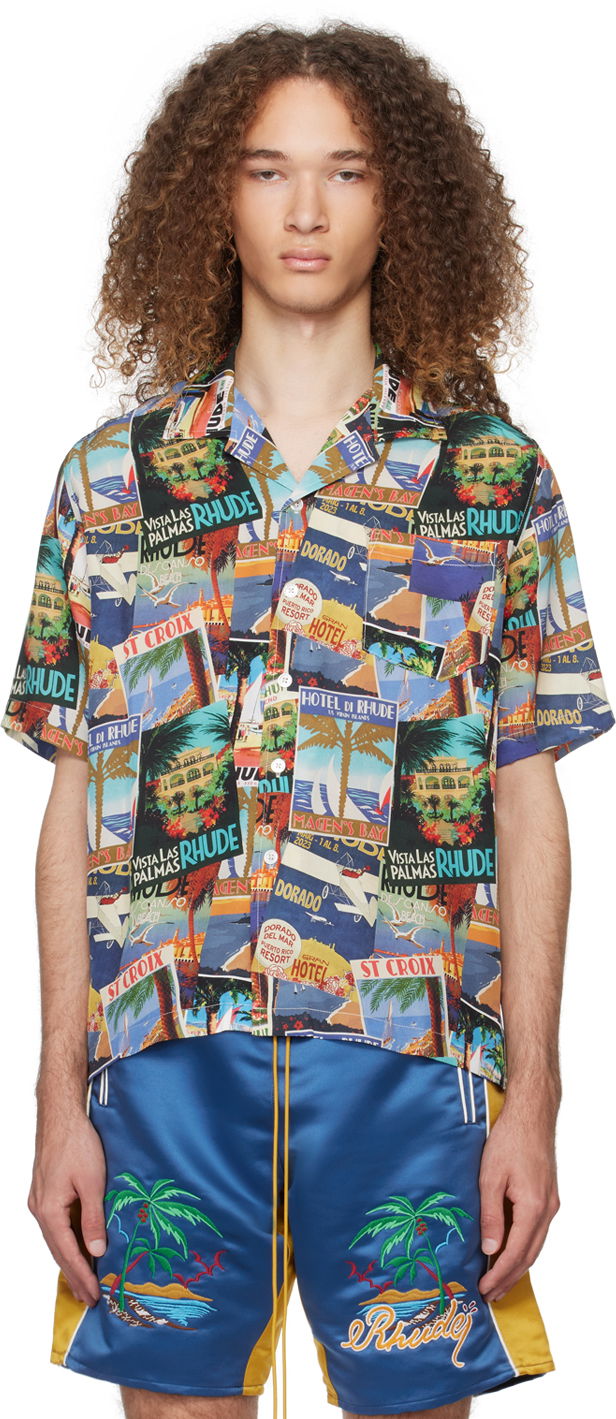 Сорочка Rhude Printed Shirt Різнокольоровий | RHPS24SR08174976
