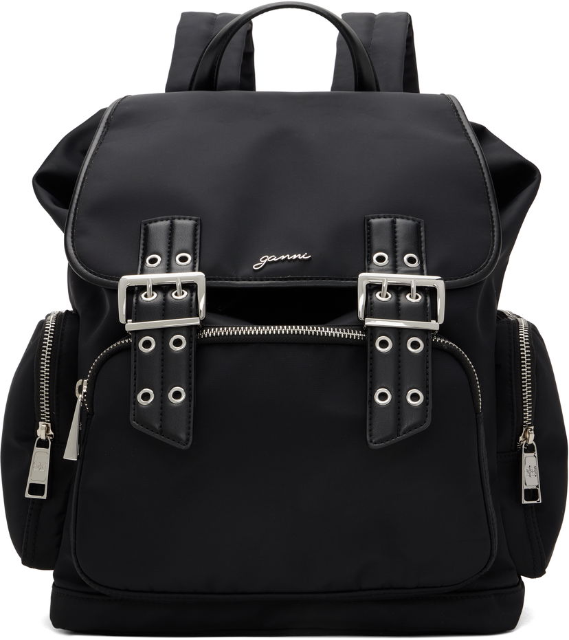 Рюкзак GANNI GANNI Bucky Nylon Backpack чорний | A6526