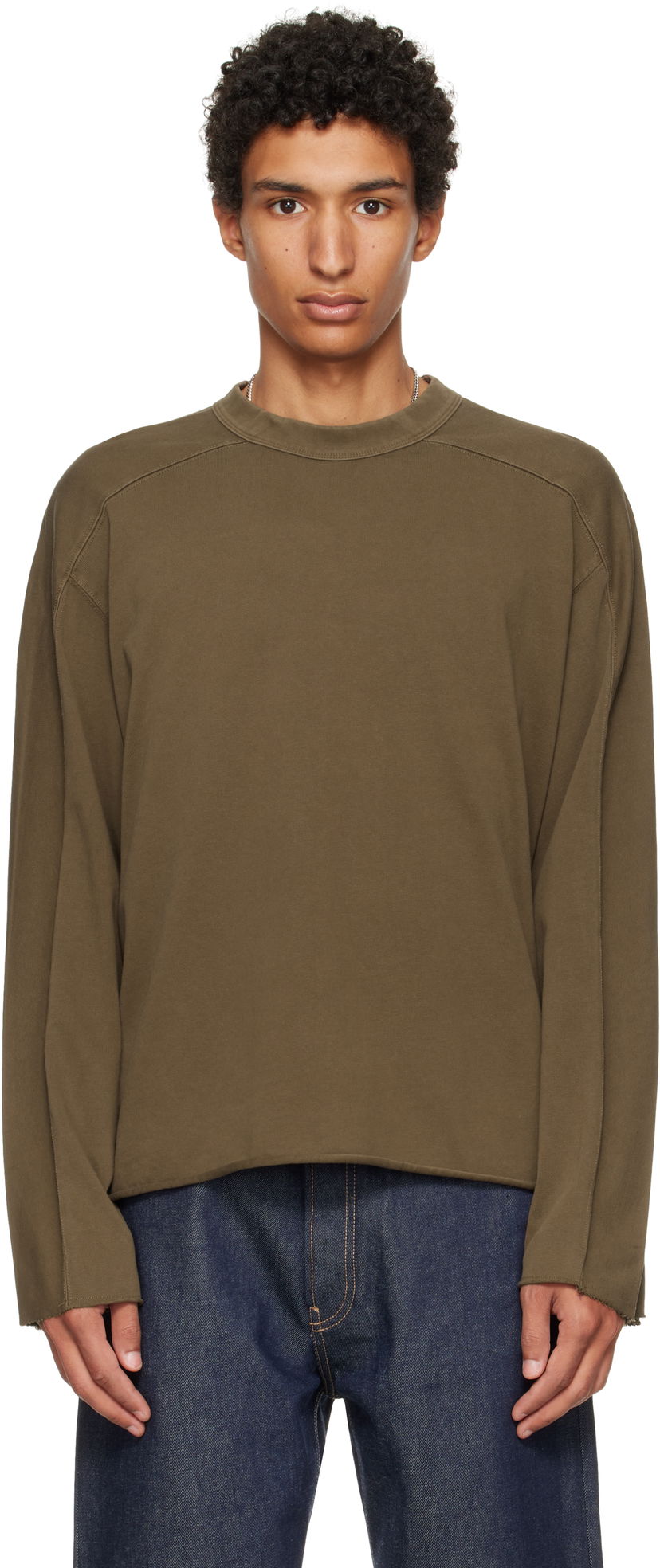 Футболка Entire Studios Entire Studios Heavy Long Sleeve T-Shirt Зелений | ES2486BT