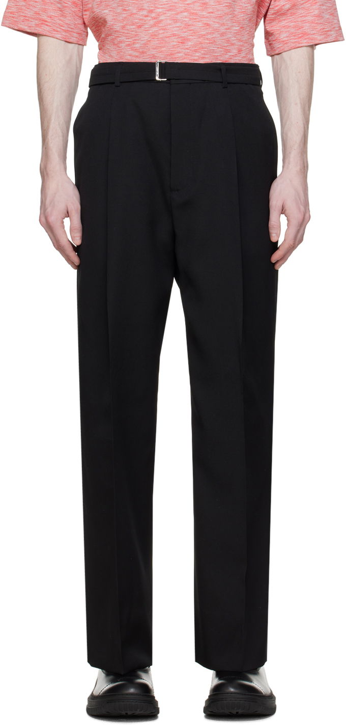Штани LANVIN Lanvin Wide-Leg Trousers чорний | RM-TR0022-5857-P24