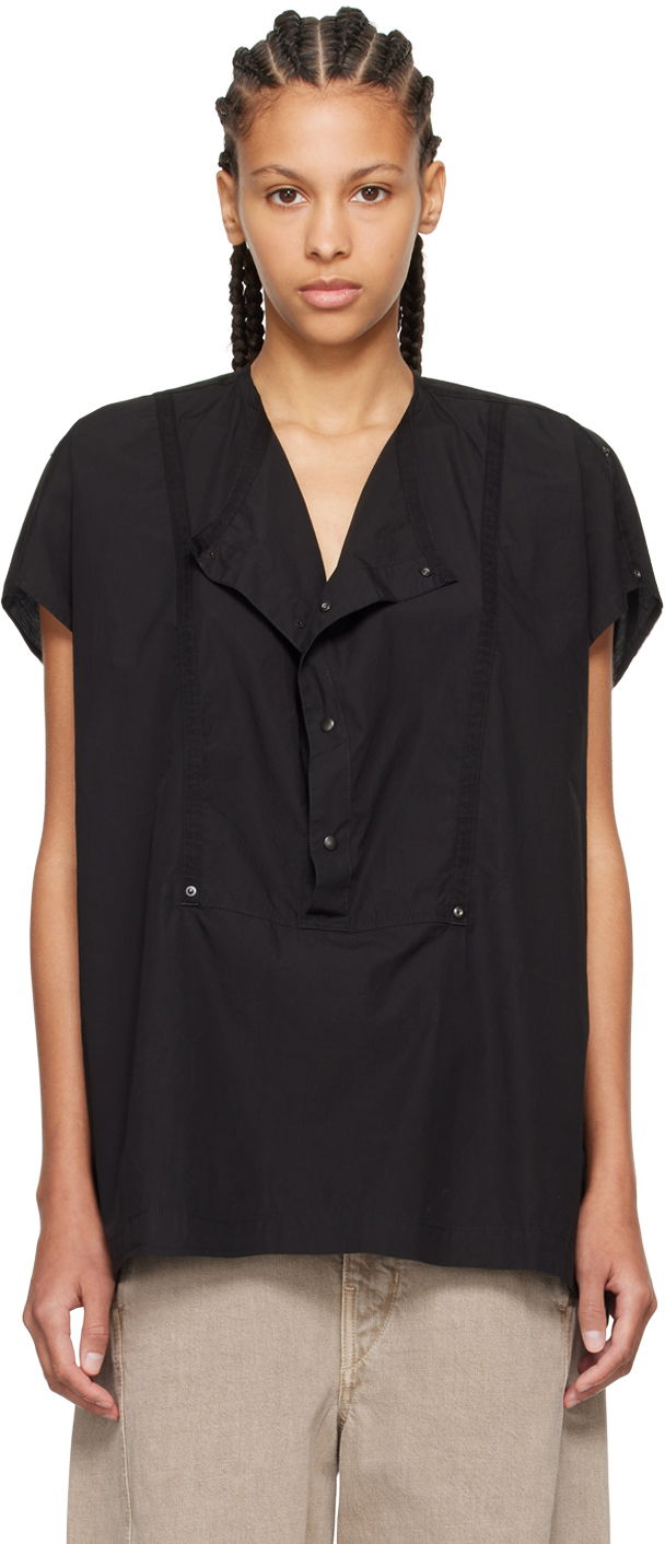 Безрукавка LEMAIRE Cap Sleeve Blouse чорний | TO1185 LF1218