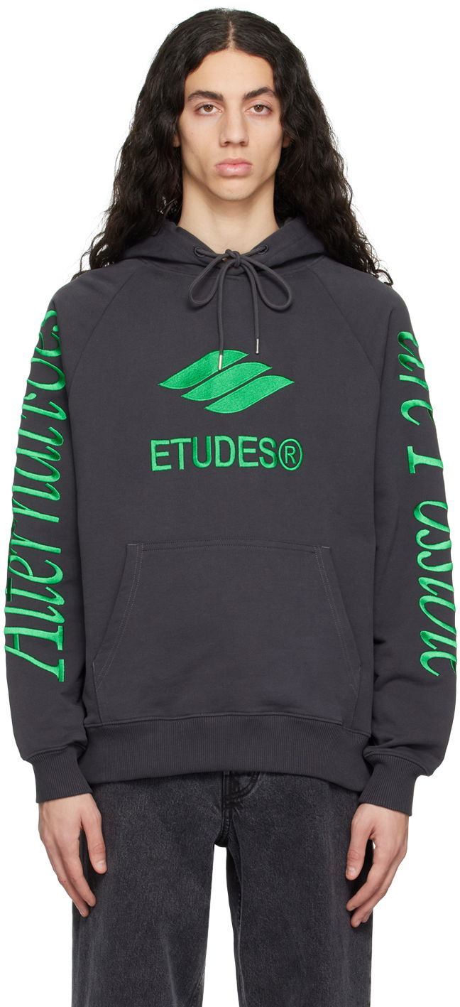 Світшоти Études Études Racing Eco Hoodie Сірий | E23MM270A01696