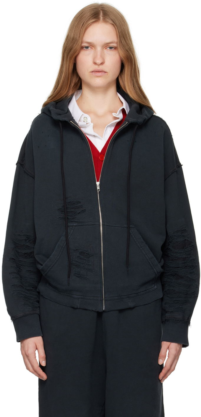 Світшоти Maison Margiela Unbrushed Sweat Hoodie чорний | S62GU0130 M25004