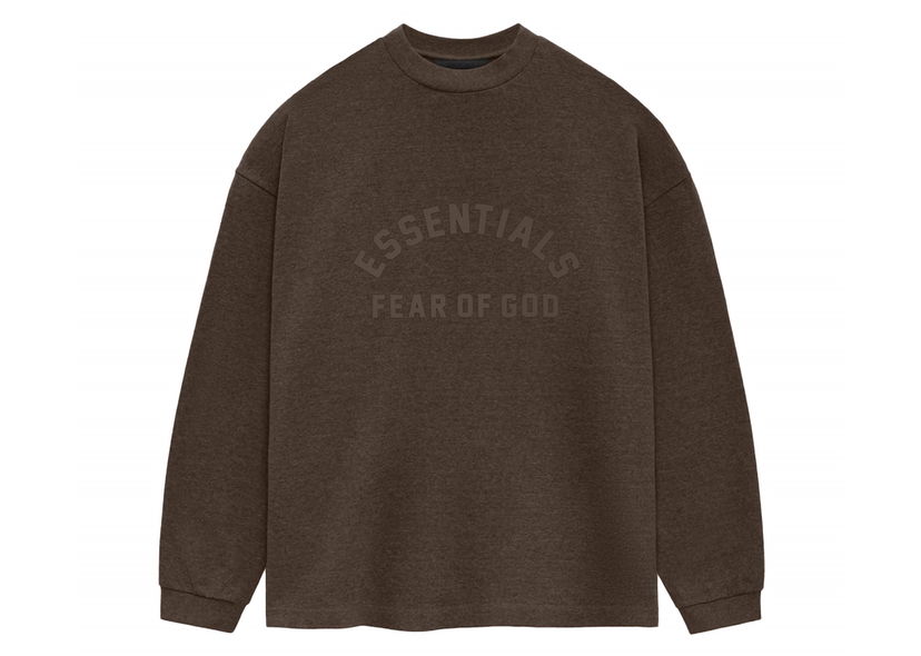 Футболка Fear of God Core Collection Heavy L/S Tee Heather Wood Коричневий | 125SU242012F