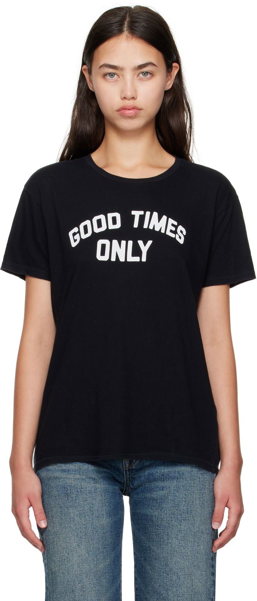 Футболка R13 R13 'Good Times Only' Boy T-Shirt чорний | R13WK001-K126A