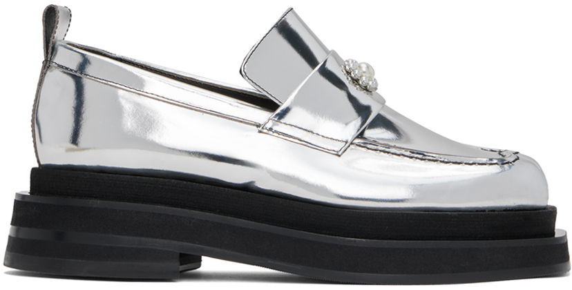 Аксесуари Simone Rocha Simone Rocha Heart Toe Platform Loafers Металік | LOF1D 0791