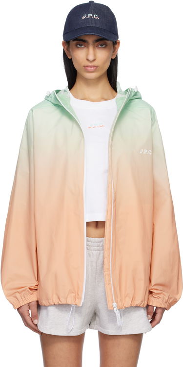Вітровка A.P.C. A.P.C. ASICS Edition Meadow Gradient Hooded Jacket Помаранчевий | PSAKO-M32001, 0