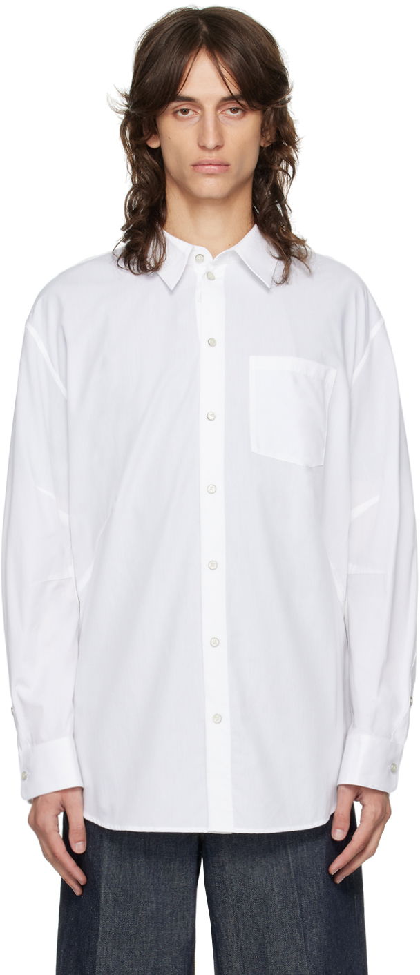 Сорочка Helmut Lang Helmut Lang Apex Oversized Shirt білий | O06HM599