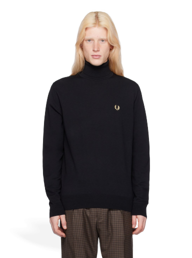 Cветр Fred Perry Embroidered Turtleneck чорний | K9552-198